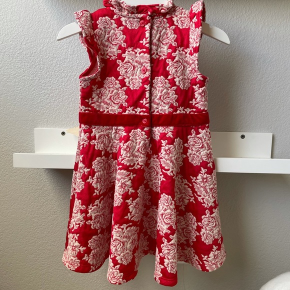 Janie and Jack Red Floral Dress - Picture 6 of 8